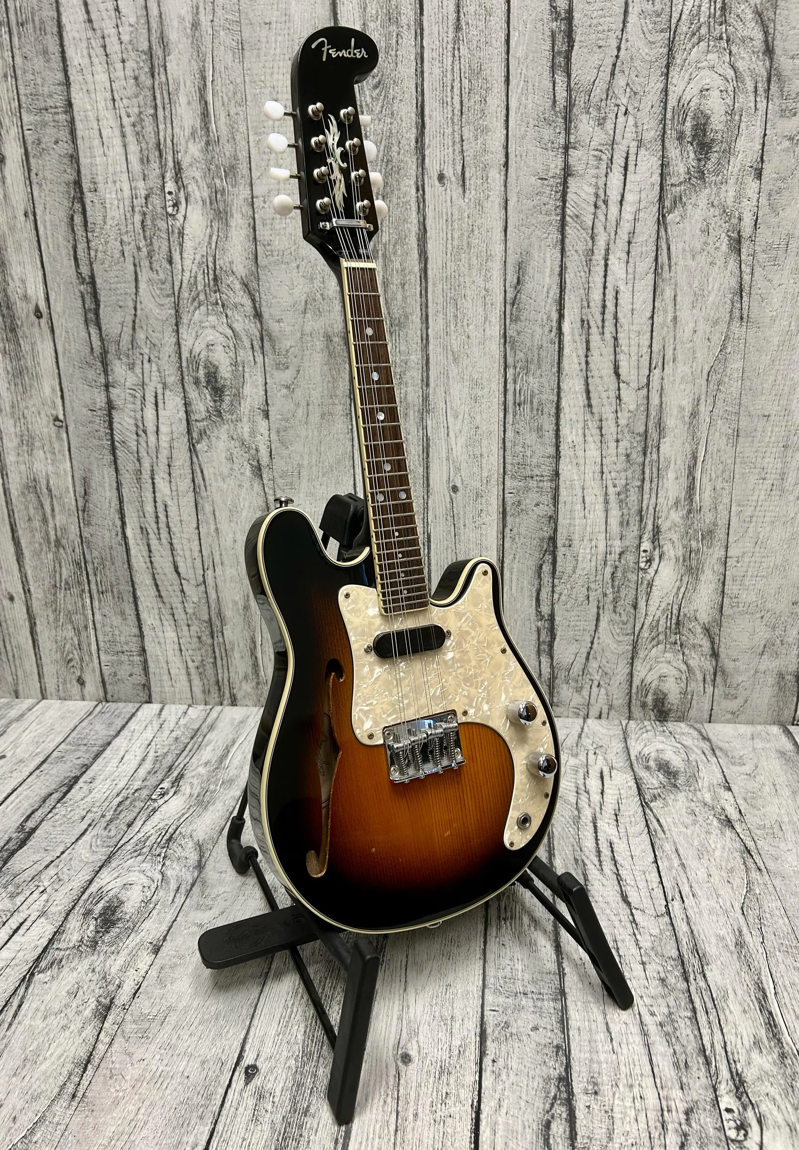 Fender FM61SE Thinline Electric Mandolin with TGI Extreme Gig Bag